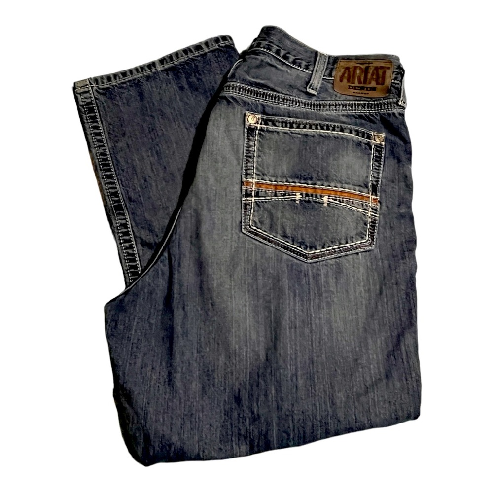 Arias men’s jeans 42x30. Low rise - boot cut